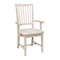 International Concepts Mission Side Chair with Arms, Unfinished Seat, Wood Back, 39.2 W 21.3 in L 21.3 H, Wood Seat 265A - alternate 6